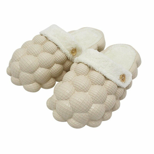 Non-slip Warm Cotton Bubble Slides for Home | Holiday Gifts | Mom Essentials